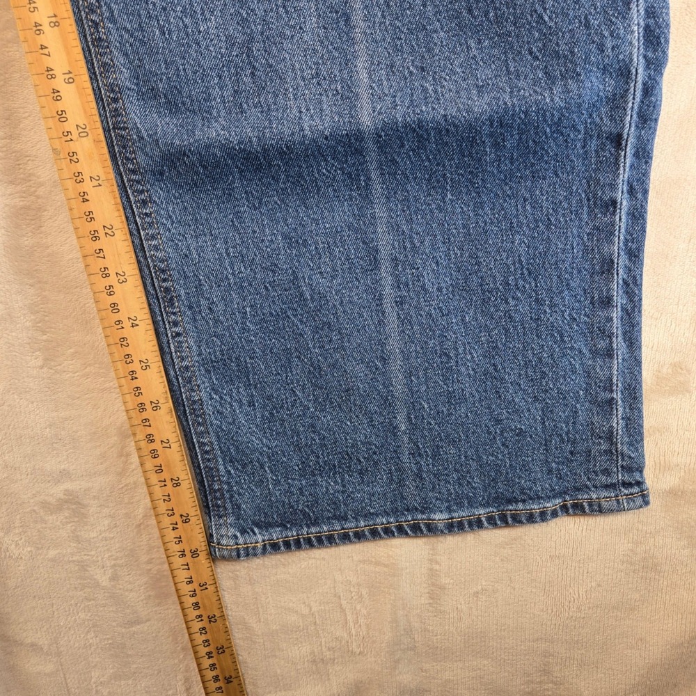 Old Navy Sky-Hi Wide Leg Jeans Womens 12 Blue Excellent Extra High Rise - Picture 6 of 7